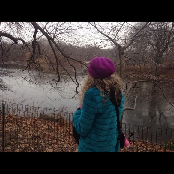 Mural- Nordstroms Faux fur jacket - deep teal 🦋 - Picture 6 of 7